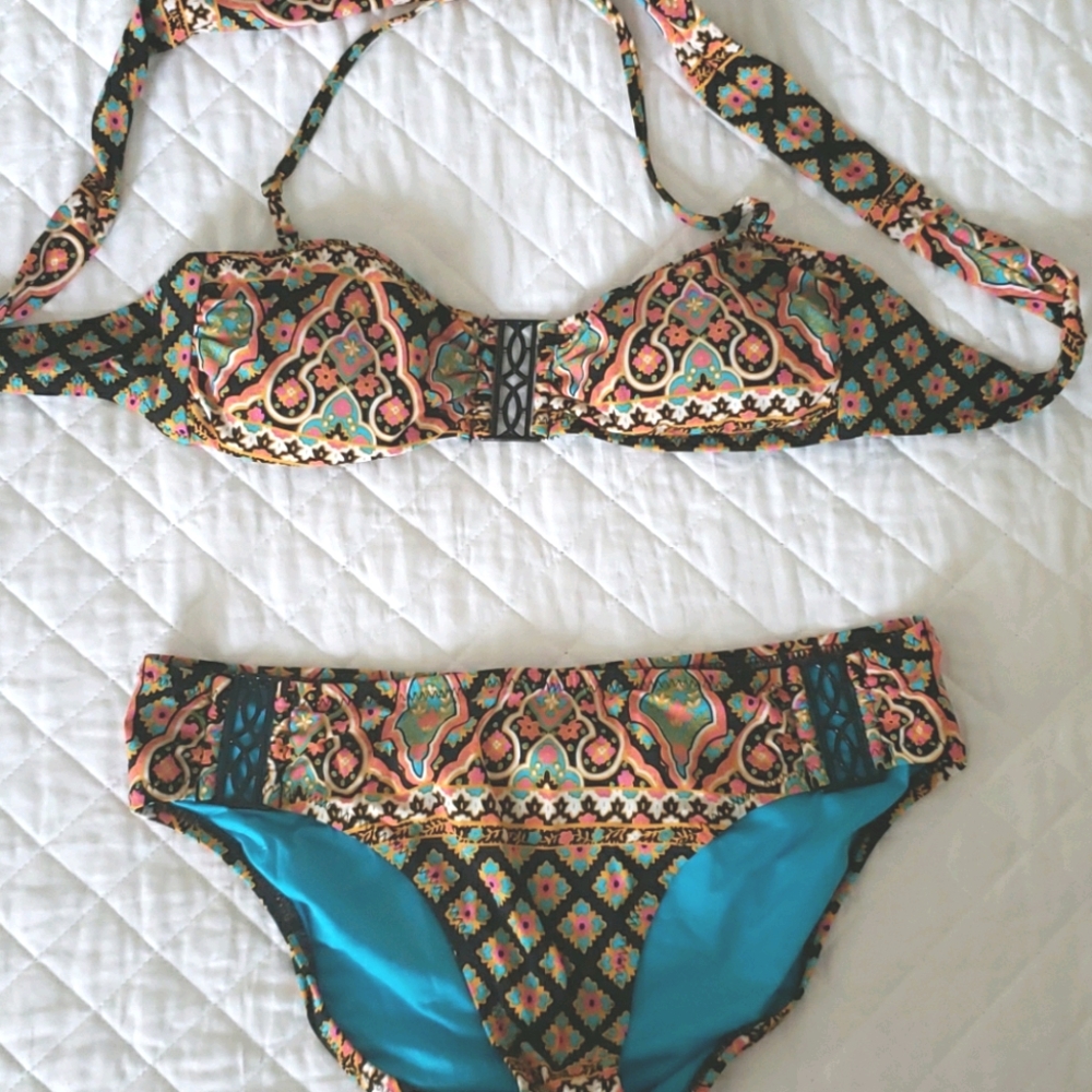 Nanette Lepore bandeau bikini XS